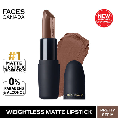Weightless Matte Finish Lipstick Divine Mauve