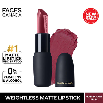 Weightless Matte Finish Lipstick Divine Mauve